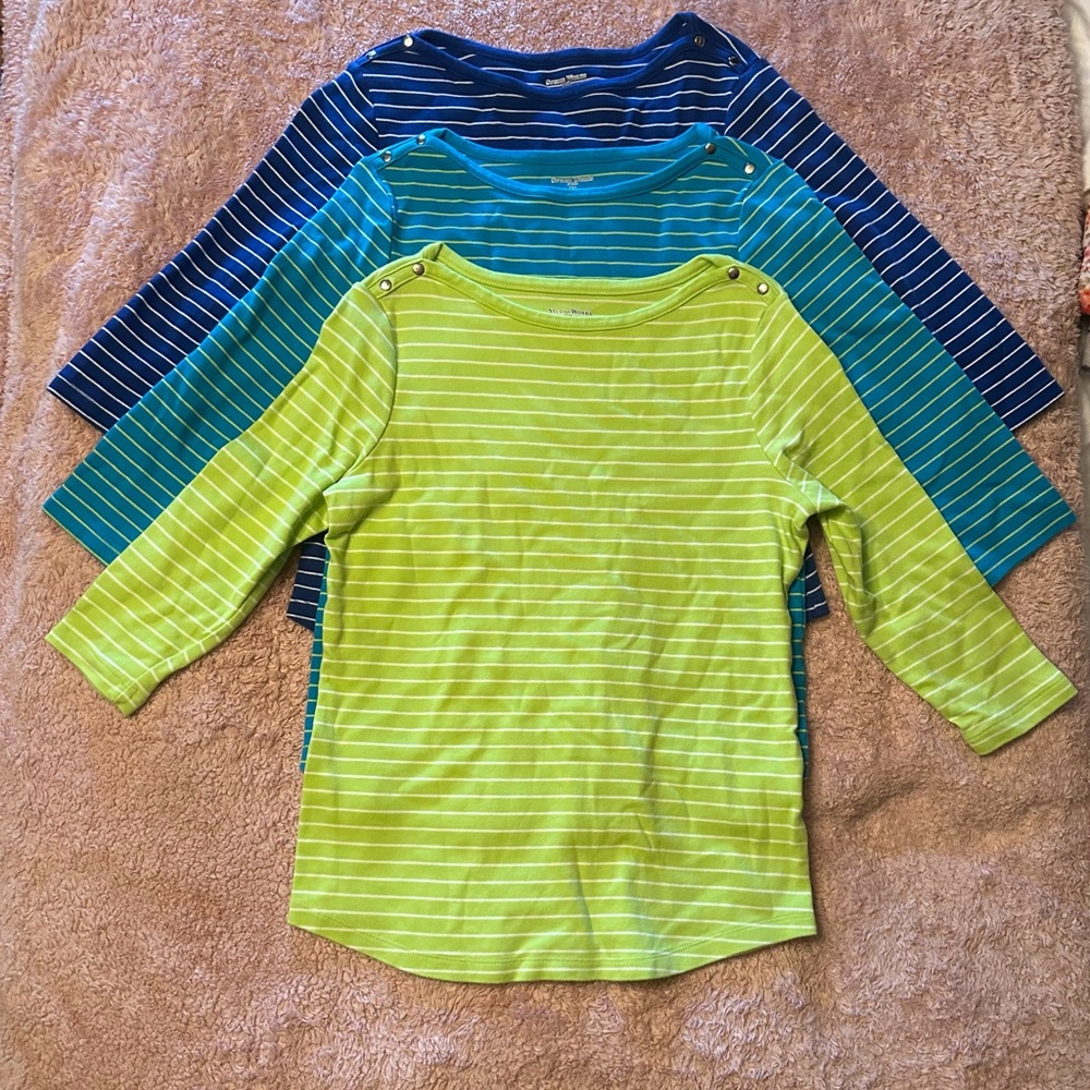 Trio of Studio Works Petite Tops